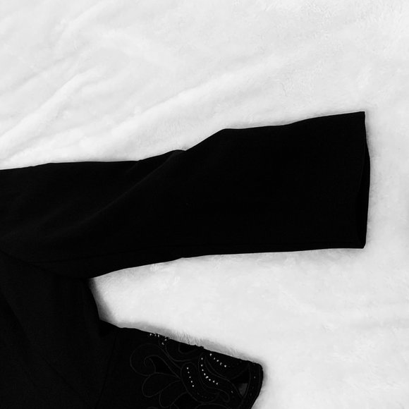 John Meyer of Norwich Beaded and Cut Out Blazer Size 14 - Picture 5 of 15